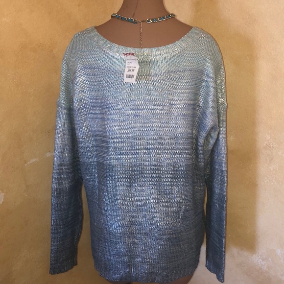 Anthropologie Willow & Clay metallic ombré sweater - Picture 6 of 7